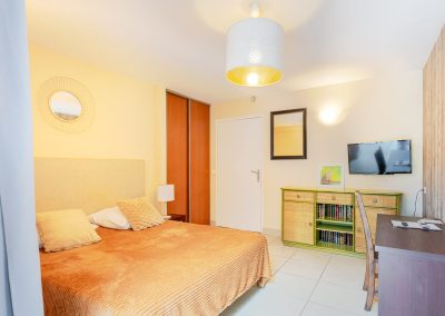 Gîte à la campagne à Lavèrune proche de Montpellier - Chambre avec lit double