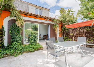 Gîte à la campagne à Lavèrune proche de Montpellier - Terrasse extérieure privative