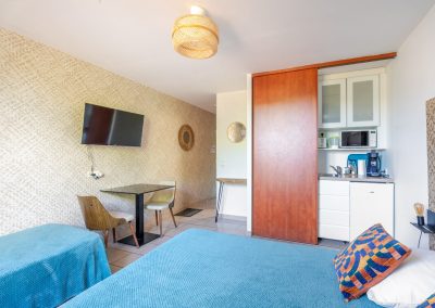 La Canourgue chambre d'hôtes à Lavèrune - Montpellier - Grande chambre avec télévision et cuisine