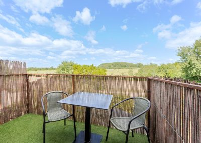 Les Arceaux chambre d'hôtes à louer à Lavèrune - Montpellier - Terrasse avec salon de jardin