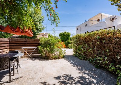 Gîte à Lavèrune proche de Montpellier dans l'Hérault - Terrasse privative