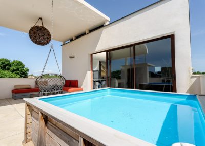 Location appartement avec jacuzzi et sauna Montpellier - Penthouse - Jacuzzi sur le toit terrasse