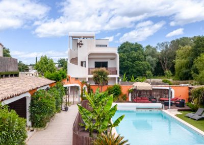 Maison d'hôtes à Montpellier - Le Patio 34 - Patio avec piscine