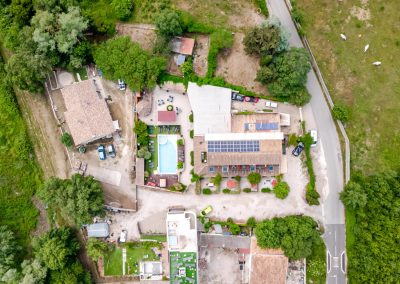 Maison d'hôtes à Montpellier - Le Patio 34 - Vue aérienne du domaine et du patio
