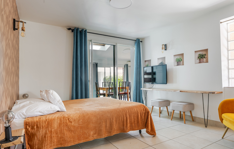 Location gîte avec grande chambre